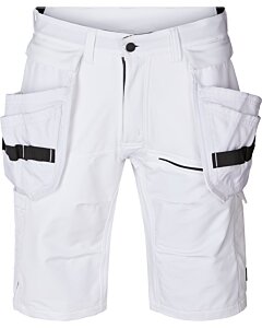 Kansas Evolve Stretch Håndværkershorts - Hvid - C46