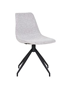 Monaco Spisebordsstol - Spisebordsstol med drejefod, bouclé, sand med sorte ben, HN1267