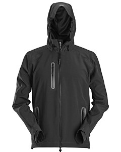 Snickers Flexiwork, vandtæt softshelljakke med hætte 1218