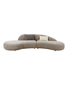 Venice Sofa - Sofa med 2 puder, chenille, natur, HN1256