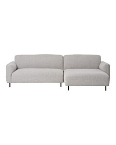 Salvador Loungesofa - Loungesofa, højrevendt, bouclé, lysegrå, HN1253