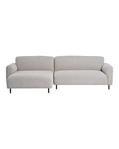 Salvador Loungesofa - Loungesofa, venstrevendt, bouclé, lysegrå, HN1253