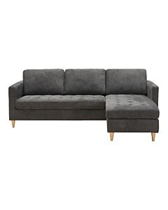 Firenze Sofa - Sofa, mørkegrå med natur træben, HN1045