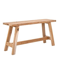 Barcelona Bænk - Bænk i teaktræ, natur, 90x25x45 cm