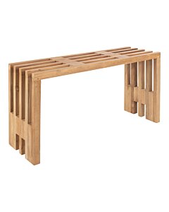 Benidorm Bænk - Bænk i teak wood, natur, 90x30x49 cm