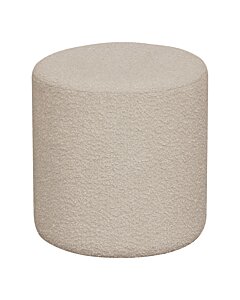 Ejby Puf - Puf i bouclé, beige, Ø34x36 cm, HN1233