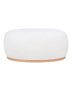 Manhattan Puf - Puf, bouclé, hvid, 54,5x88,5x36 cm, HN1235