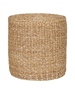 Rivera Puf - Puf, søgræs/bomuld, natur ø40x40 cm