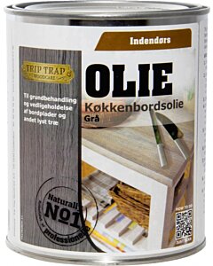 Trip Trap Køkkenbordsolie - Grå - 750 ml. Restsalg