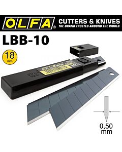 Olfa knivblade sorte - 10 stk.