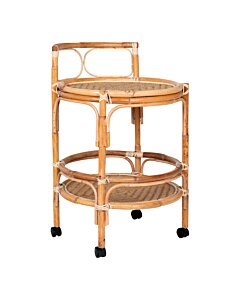 Zaragoza Hjørnebord - Hjørnebord i rattan, natur, 55x55x87 cm