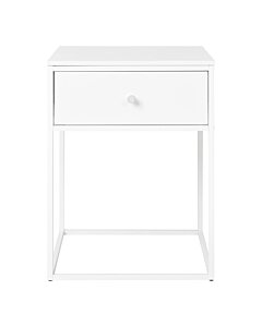 Vita Hjørnebord - Hjørnebord, 1 skuffe, hvid, hvidt stel 40x40x55 cm