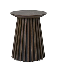 Osaka Hjørnebord - Hjørnebord, egefiner, smoked ø40x50 cm