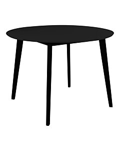 Vojens Spisebord - Spisebord, sort ø105x75 cm