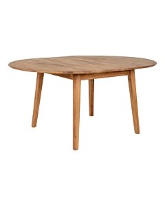 Metz Spisebord - Spisebord, olieret eg, indbygget tillægsplade med butterfly funktion ø118x118-158x75 cm