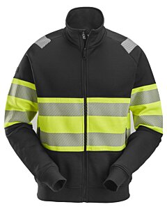 Snickers High-Vis sweatjakke med lang lynlås, klasse 1 2834