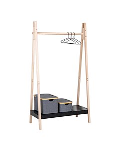 Torino Tøjstativ - Tøjstativ, MDR/kejsertræ, naturt/sort