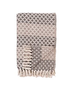 Alanya Plaid - Plaid, brun/beige/hvid 130x180 cm