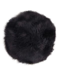 Lammeskindshynde - Lammeskindshynde, sort, ø35 cm