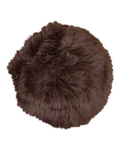 Lammeskindshynde - Lammeskindshynde, brun, ø35 cm