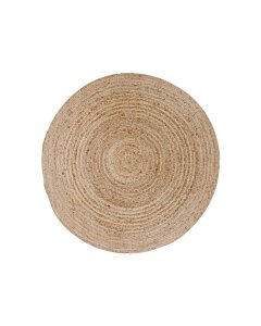 Bombay Tæppe - Tæppe, flettet jute, natur ø90 cm