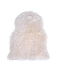 Lammeskind Imiteret - Lammeskind Imiteret, råhvid, 50x85 cm