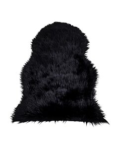 Lammeskind Imiteret - Lammeskind Imiteret, sort, 50x85 cm