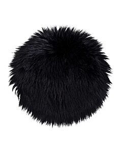 Lammeskindshynde Imiteret - Lammeskindshynde Imiteret, sort, ø35 cm