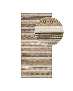 Morena Løber - Løber, håndvævet, natur/grå 80x180 cm