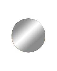 Jersey Spejl - Spejl, stål, messing look, ø40 cm