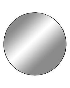 Jersey Spejl - Spejl, stål, sort, ø100 cm
