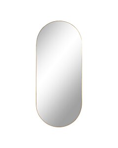 Jersey Spejl - Spejl, stål, messing look, 35x80 cm