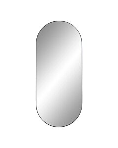 Jersey Spejl - Spejl, stål, sort, 35x80 cm