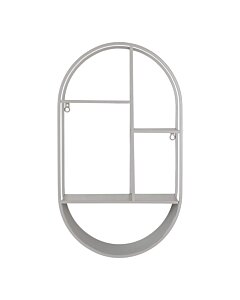 Feira Væghylde - Væghylde, oval, stål, cool grey 35x15x60 cm