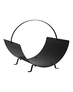 Tires Brændekurv - Brændekurv, stål, sort 40x35x33,5 cm