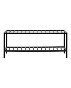 Vita Skohylde - Skohylde, 2 hylder, sort stål stel 79x34 cm