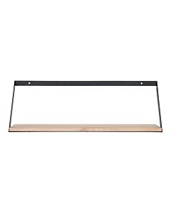 Basel Hylde - Væghylde, stål, fyrtræ 55x14x18 cm