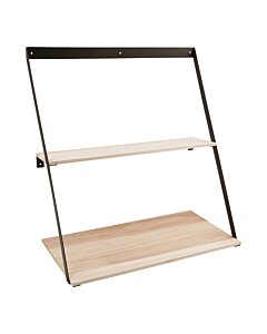 Bern Væghylde - Væghylde, stål, fyrtræ 50x21x52 cm
