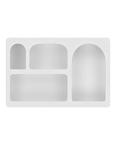 Bryne Væghylde - Væghylde, malet træ, hvid 40x13x60 cm