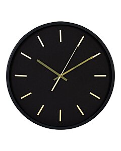 Kensington Vægur - Vægur, sort, lydløs ø35 cm