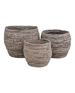 Tivoli Kurve - Kurve, majsblade, grå, sæt af 3