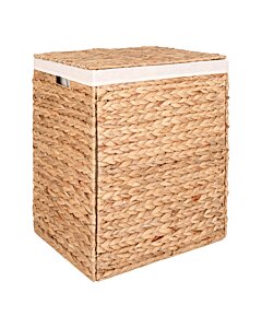 Passo Vasketøjskurv - Vasketøjskurv, vandhyacint, natur, 43x32x55 cm