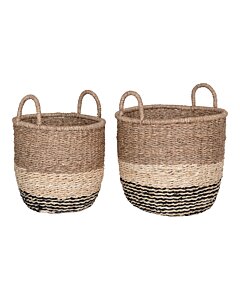 Lima Kurve - Kurve, søgræs, natur/brun/sort, sæt af 2