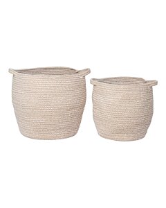 Lamas Kurve - Kurve, bomuld, beige, sæt af 2