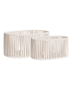 Arese Kurve - Kurve, bomuld/metal, off-white, sæt af 2