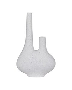 Vase - Vase, keramik, hvid, 23x11,5x37 cm