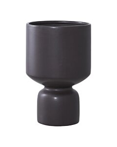 Urtepotte - Urtepotte, keramik, sort ø15x23,5 cm
