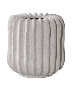Urtepotte - Urtepotte, keramik, grå ø14,5x14,5 cm