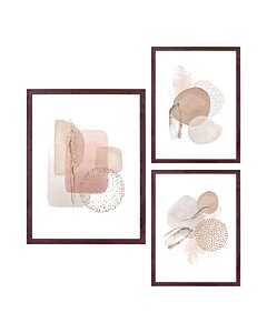 Aspen Rammesæt - Rammesæt, mørkebrun, sæt af 3