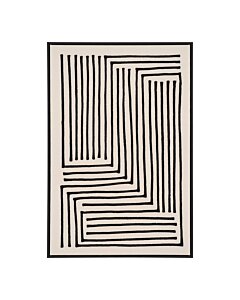 Lipari Lærredsprint - Lærredsprint, canvas, sort/beige, No.3 60x90 cm